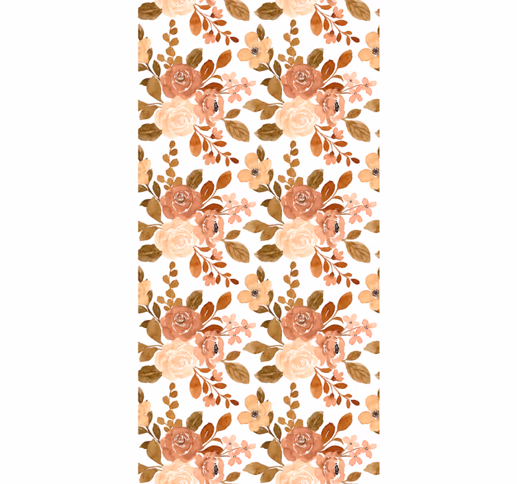 Elegant pink pastel flowers blind - TenStickers