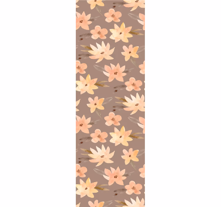 Soft Floral Pattern flowers and plants roller blind - TenStickers