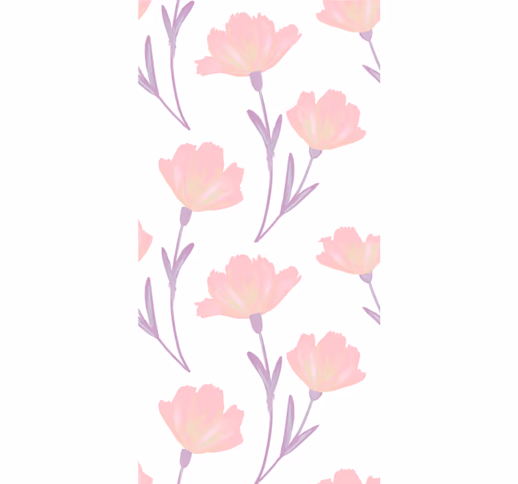 Soft Bloom Theme flower roller blind - TenStickers