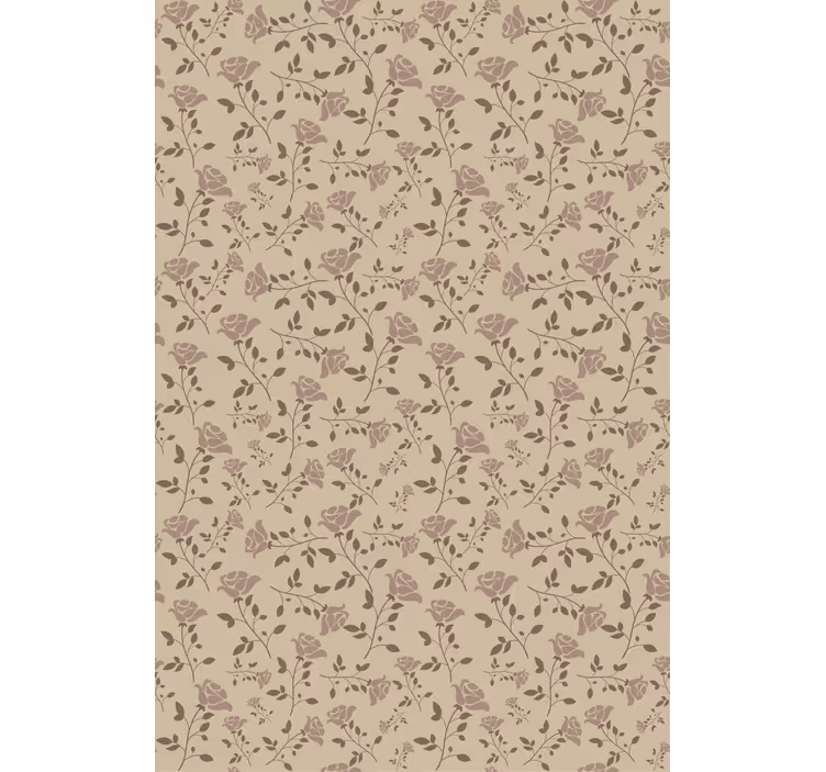 Subtle Botanical Features flower roller blind - TenStickers