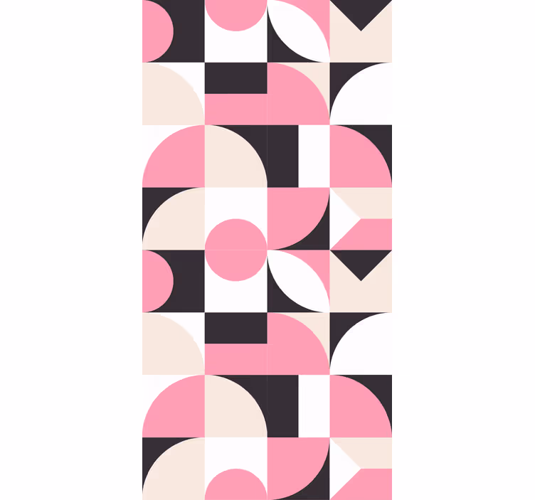 Geometric Shape Configuration modern roller blind - TenStickers