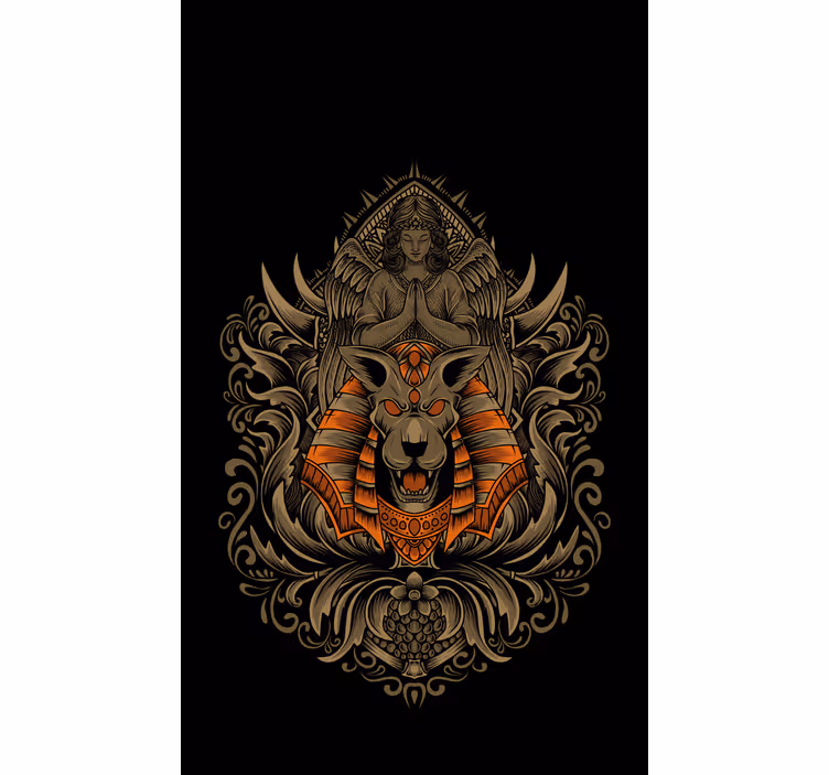 Ancient Egyptic God 'Anubis' Elegant blind - TenStickers