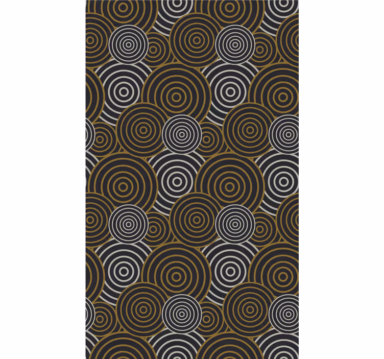 Texture and pattern roller blind concentric circle design - TenStickers
