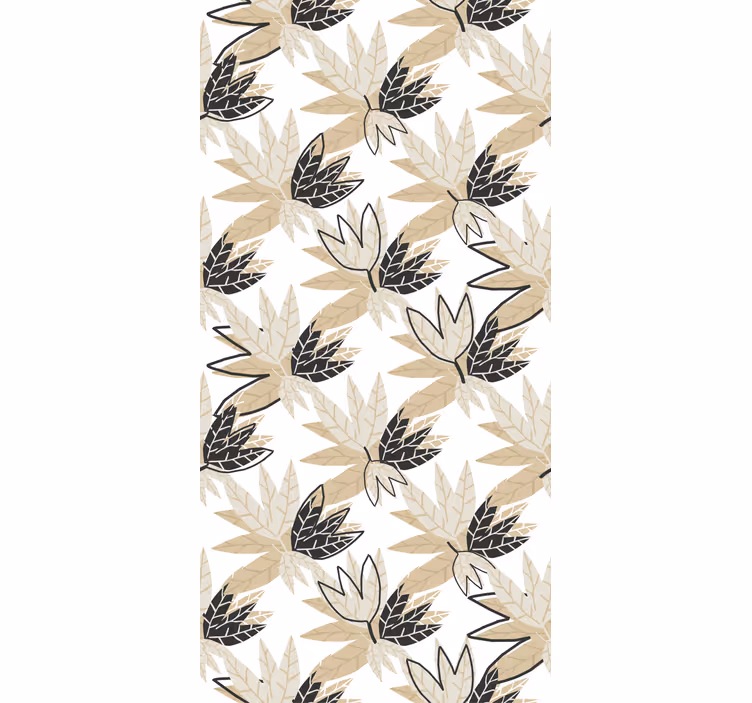 Stylish Leaf Motif flowers and plants roller blind - TenStickers
