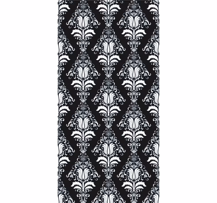 Timeless Botanical Motif elegant roller blind - TenStickers