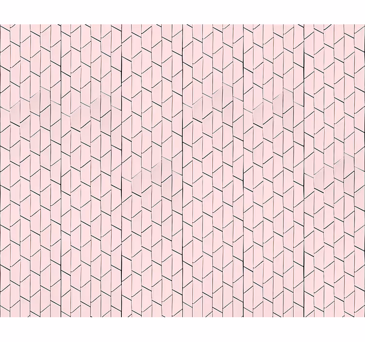Texture and pattern roller blind in pink geometric design - TenStickers