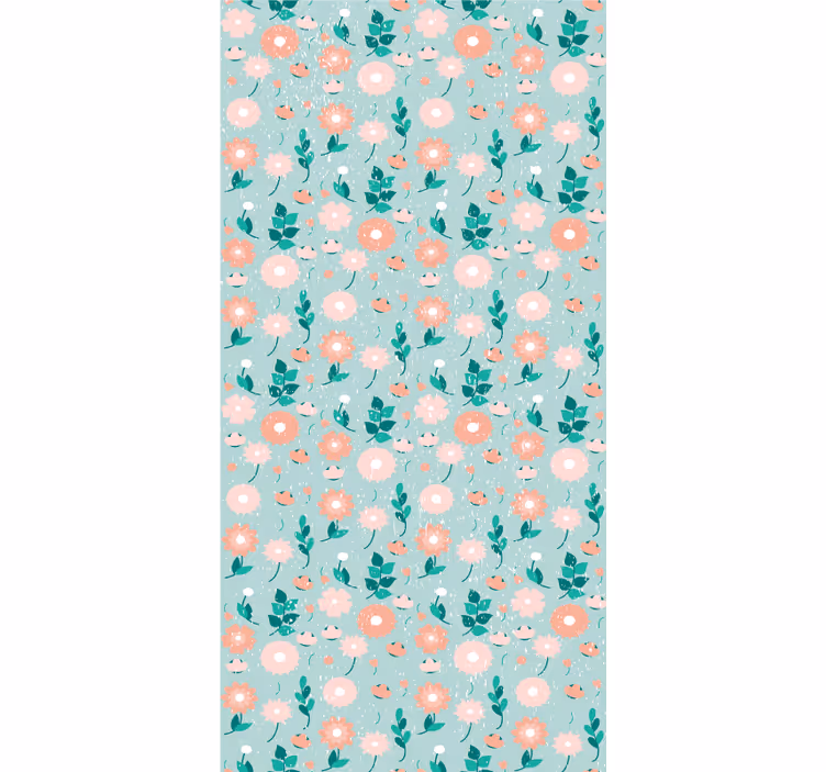 Peach-colored blossoms teenage bedroom roller blind - TenStickers