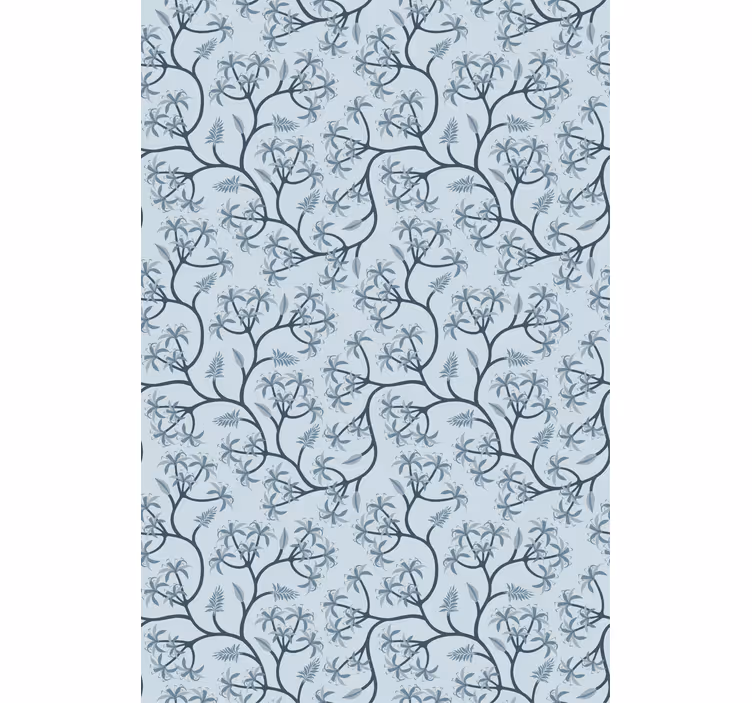 Elegant Botanical Pattern flowers and plants roller blind - TenStickers