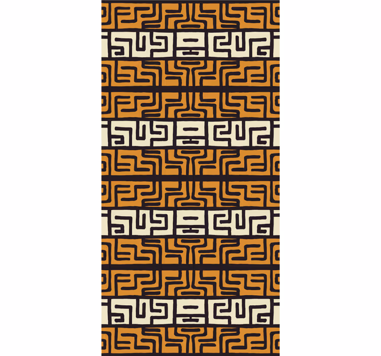 African style abstract pattern Blind painting - TenStickers