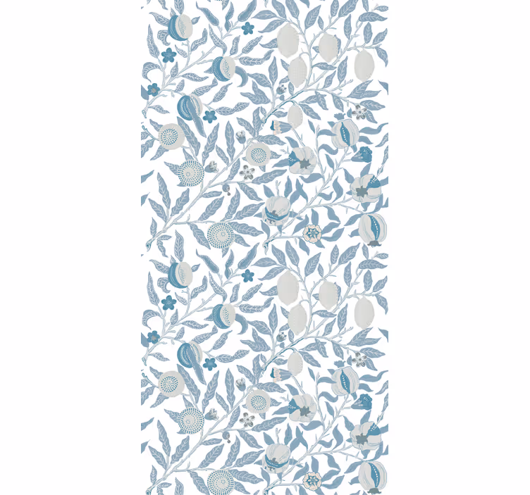 Floral Pattern With Fruits flowers and plants roller blind - TenStickers