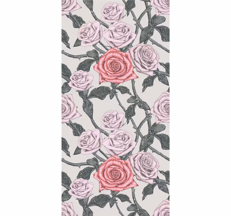 Elegant Rose Arrangement flowers and plants roller blind - TenStickers