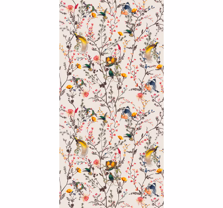 Naturalistic floral design Flower blind - TenStickers