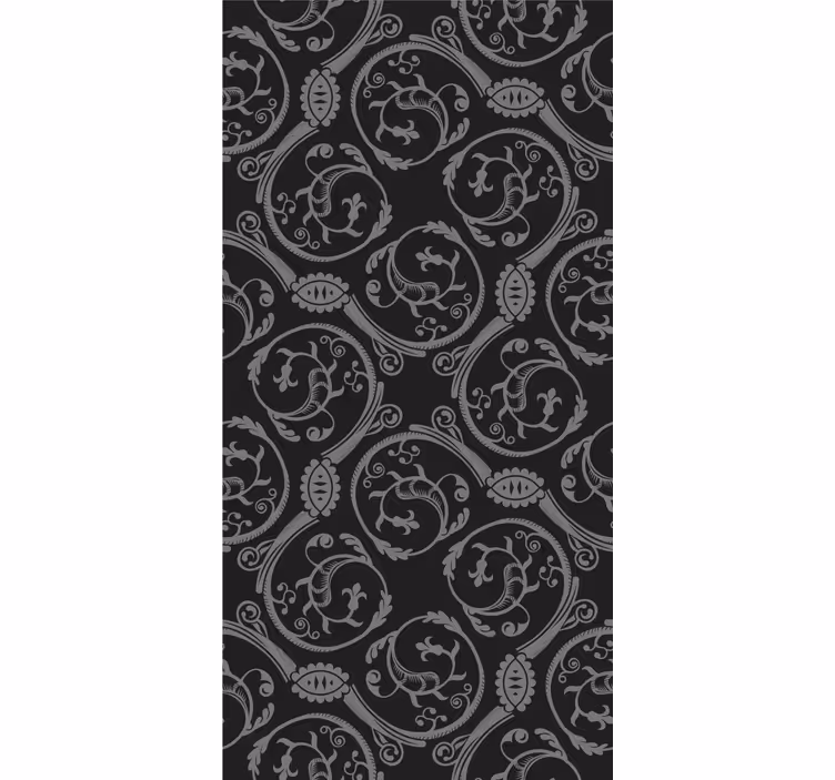 Gothic gray motifs  More vintage roller blind - TenStickers