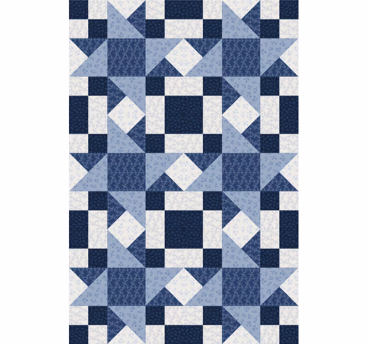 Texture and pattern roller blind patchwork geometry - TenStickers