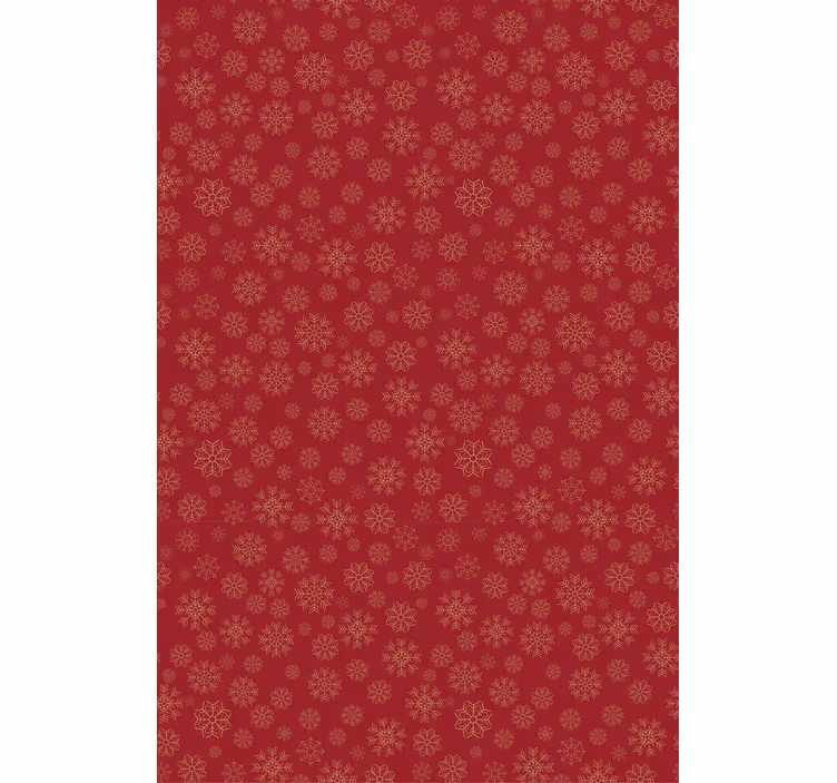 Snowflake pattern red roller blind - TenStickers