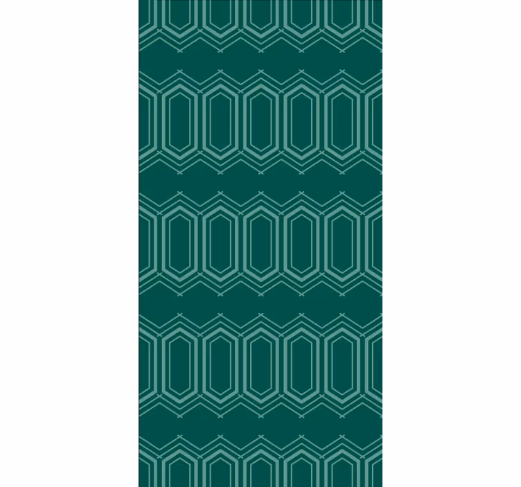 Green geometric pattern texture and pattern roller blind - TenStickers