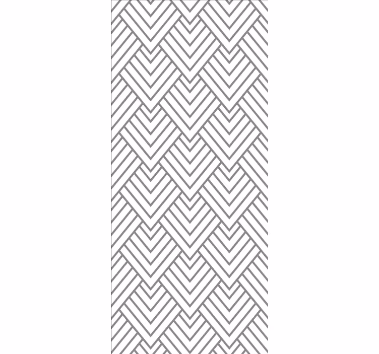 Grey chevron design bathroom roller blind - TenStickers