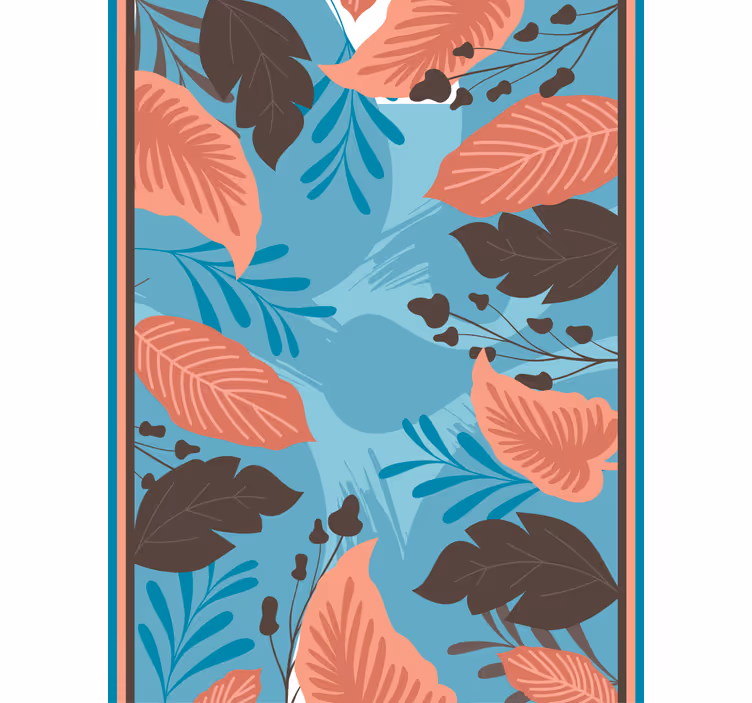 Leafy Floral Arrangement flowers and plants roller blind - TenStickers