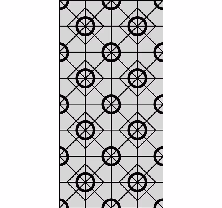 Geometric Circular Motif modern roller blind - TenStickers