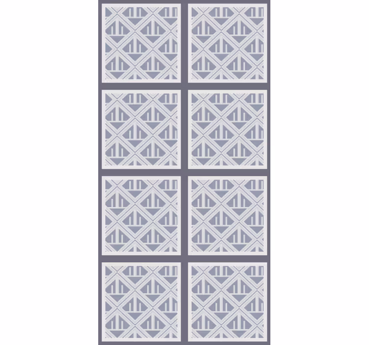 Geometric Patterned Sections modern roller blind - TenStickers