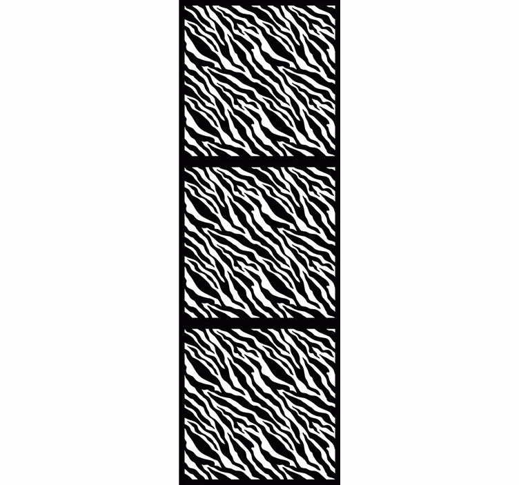 Stylized Zebra Pattern animal roller blind - TenStickers
