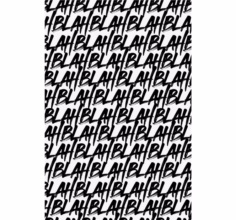 Blah text pattern Teenage blind - TenStickers