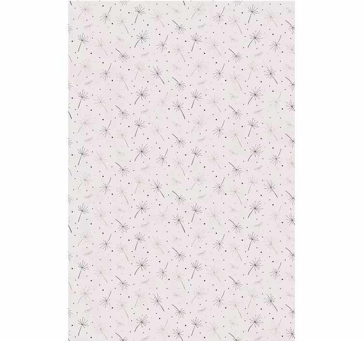 Dandelion Seed Pattern flowers and plants roller blind - TenStickers