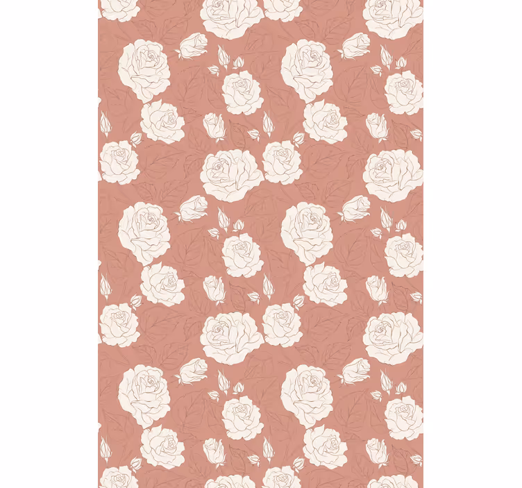 Delicate arrangement flower roller blind - TenStickers