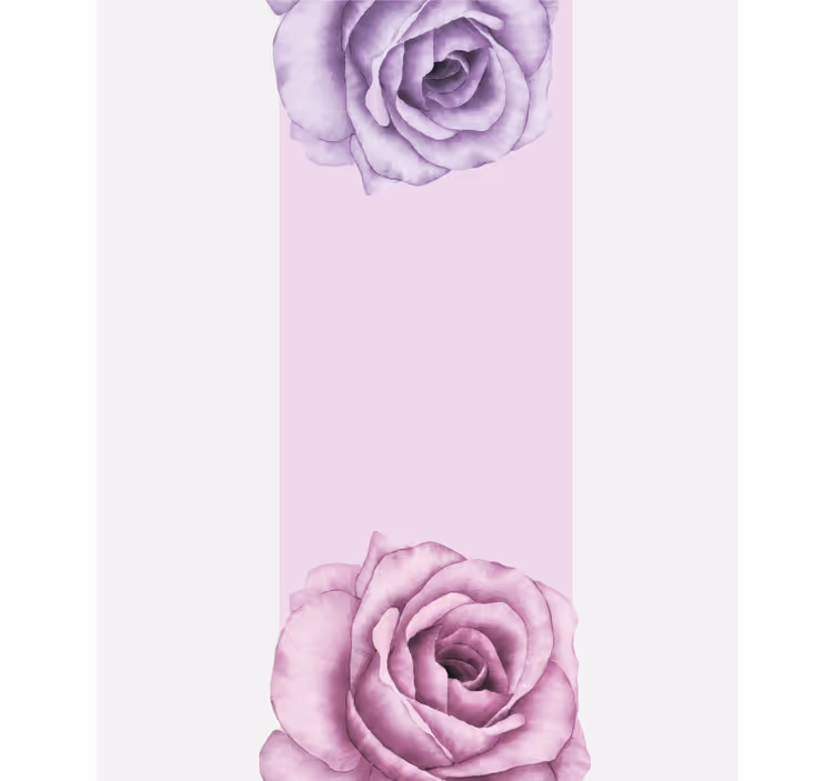Purple Rose Accent flowers and plants roller blind - TenStickers