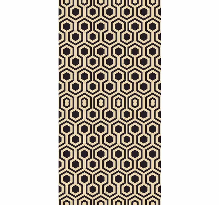 Hexagonal style living room roller blind - TenStickers