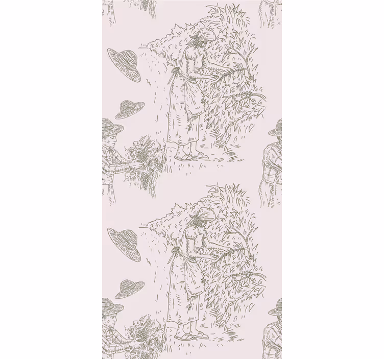 Harvest Scene Vintage elegant roller blind - TenStickers