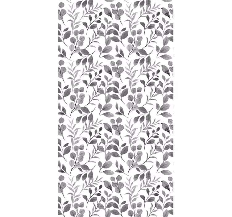 Leafy Botanical Pattern flowers and plants roller blind - TenStickers
