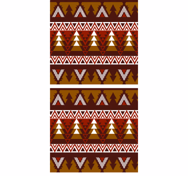 Geometric forest pattern scandinavian roller blind - TenStickers