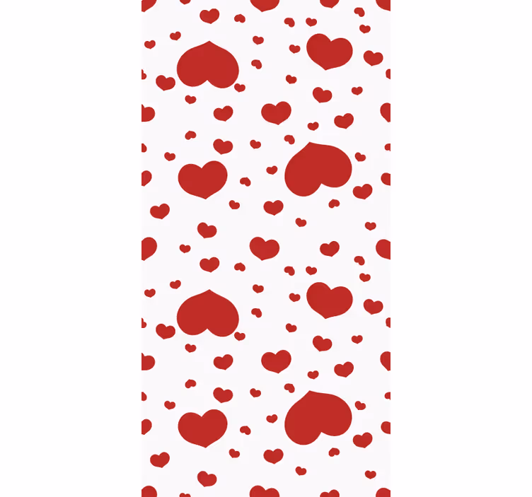 Romantic roller blind with heart pattern design - TenStickers