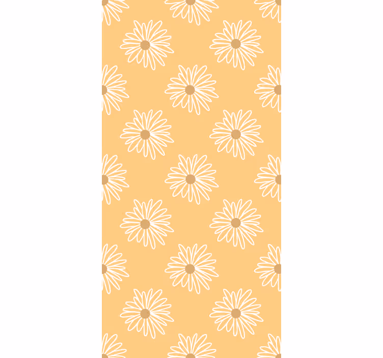 Daisies silhouette Flowers and plant blind - TenStickers