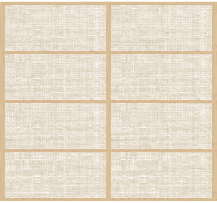 Japanese panel structure texture roller blind - TenStickers