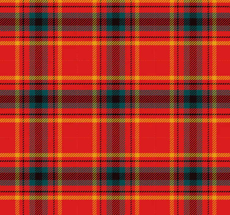 Christmas motif red tartan texture roller blind - TenStickers