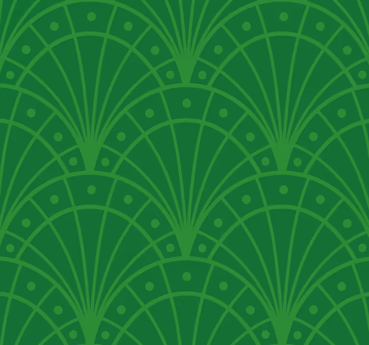 Art Decó Green window blind - TenStickers