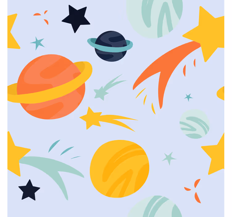 planets pattern Fun blind - TenStickers