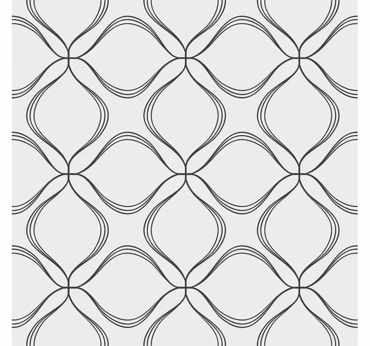 Abstract cross leaf pattern modern window shade - TenStickers