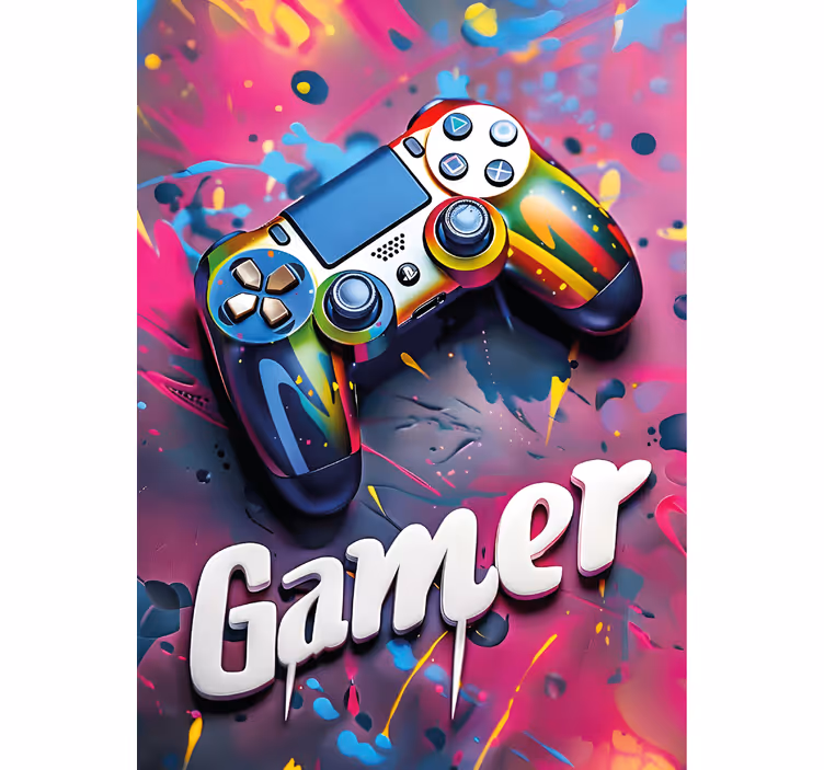 Colorful style geek roller blind - TenStickers
