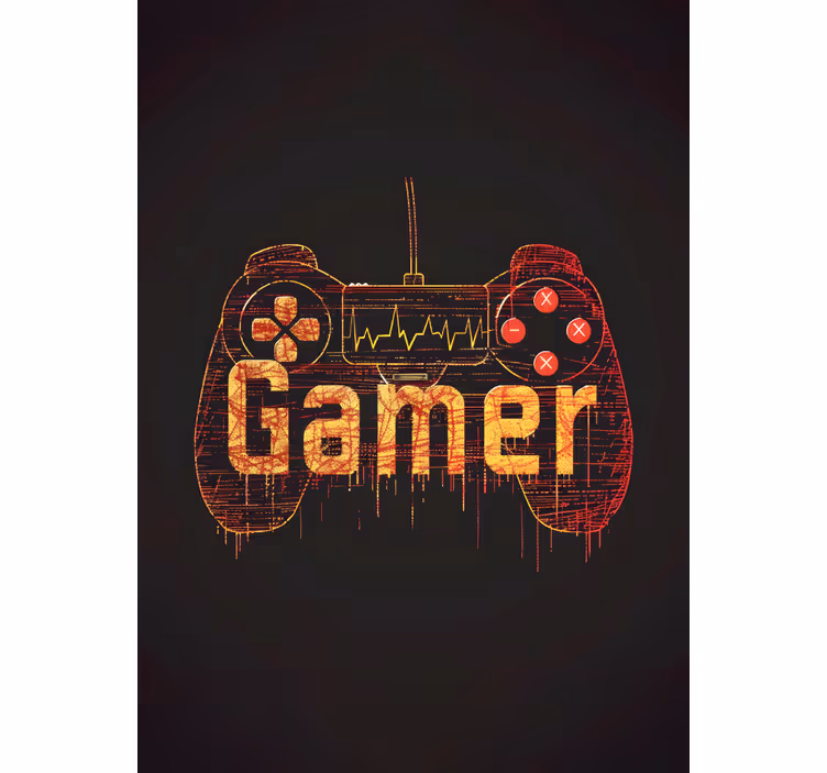 Player's heartbeat geek roller blind - TenStickers