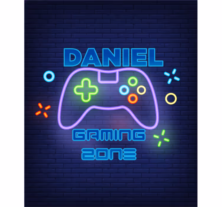 Gaming zone gamer custom blind - TenStickers