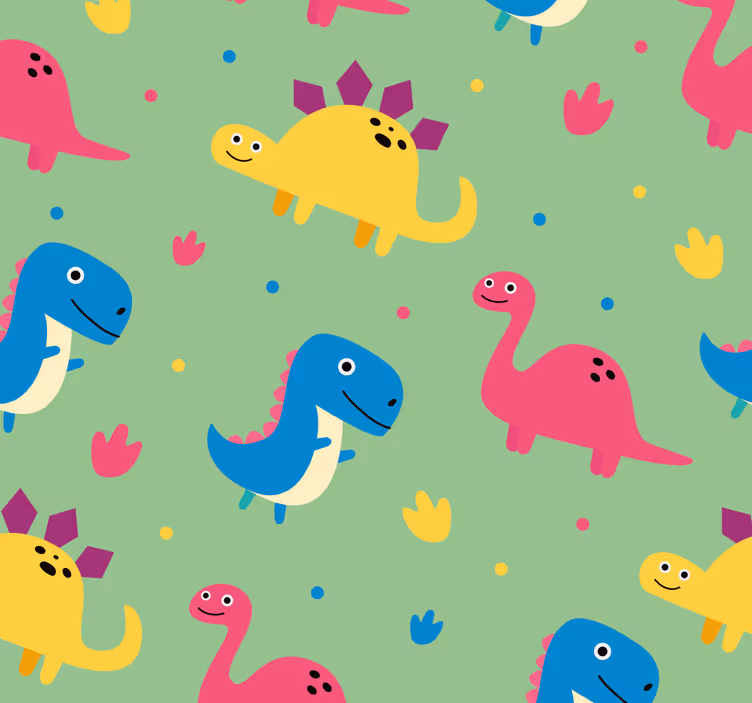 Colorful style dinosaur roller blind - TenStickers