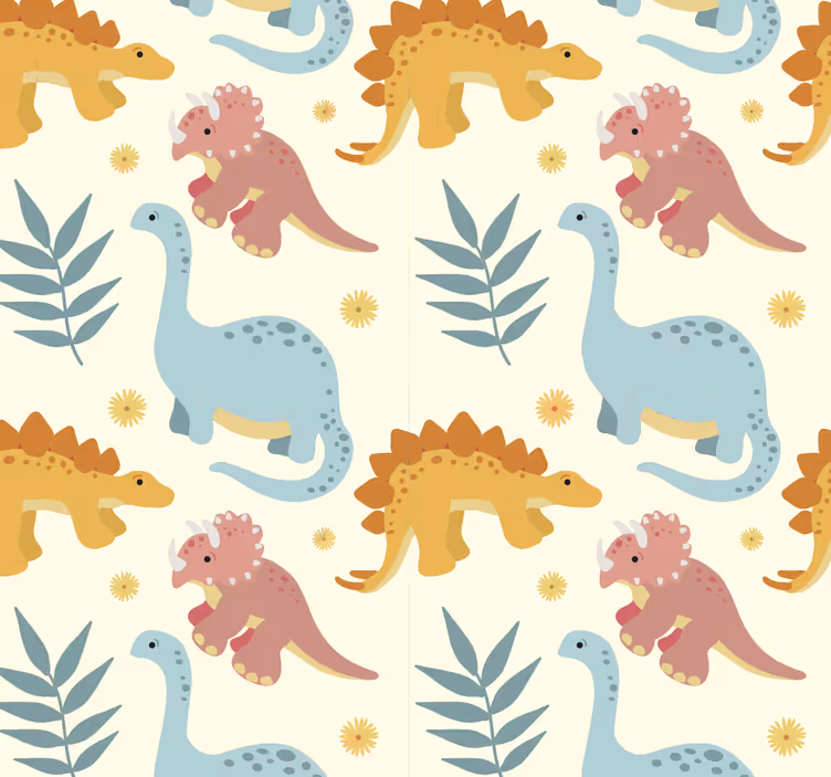 Minimalist style dinosaur window blind - TenStickers