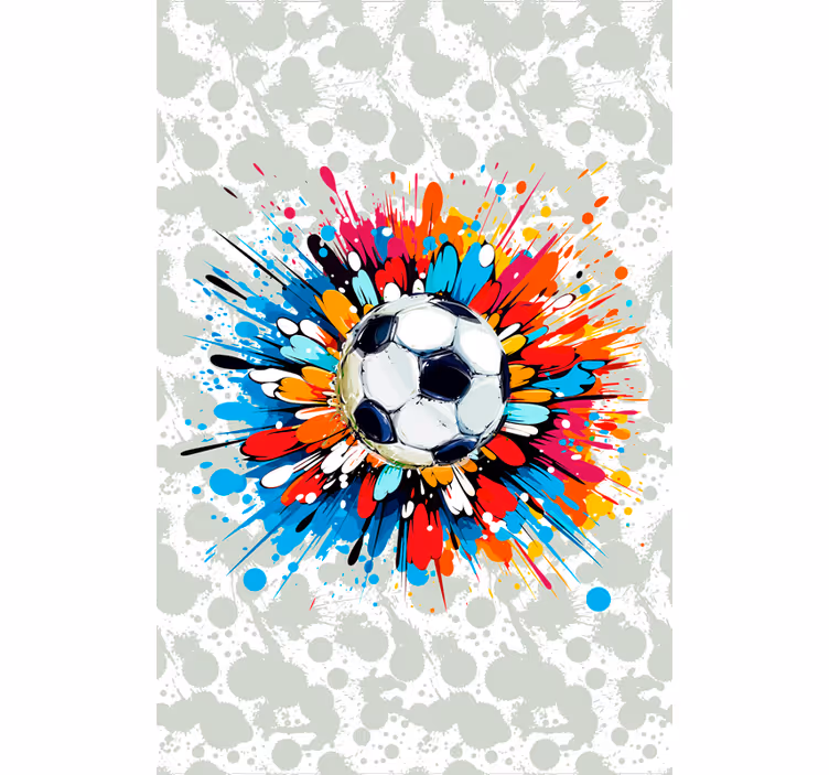 Explosion soccer window blind - TenStickers