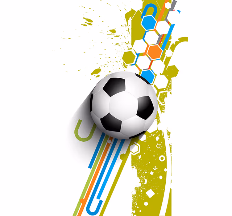 In action soccer window blind - TenStickers