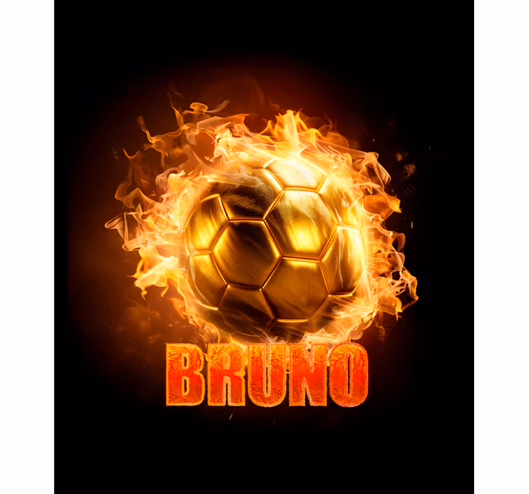 Golden fire ball soccer window blind - TenStickers