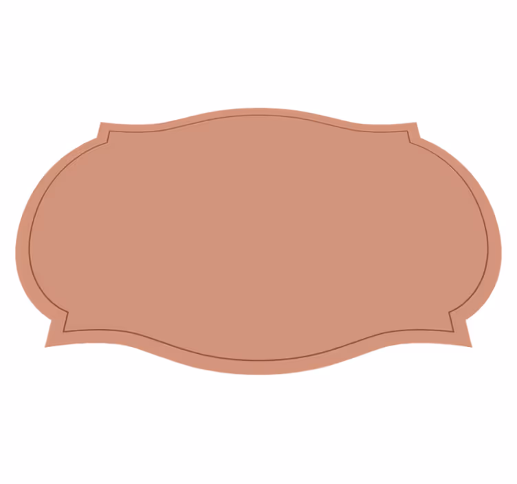 label shape Placemats - TenStickers