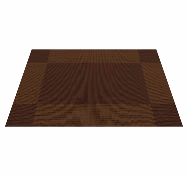 Brown rectangulars modern placemats - TenStickers
